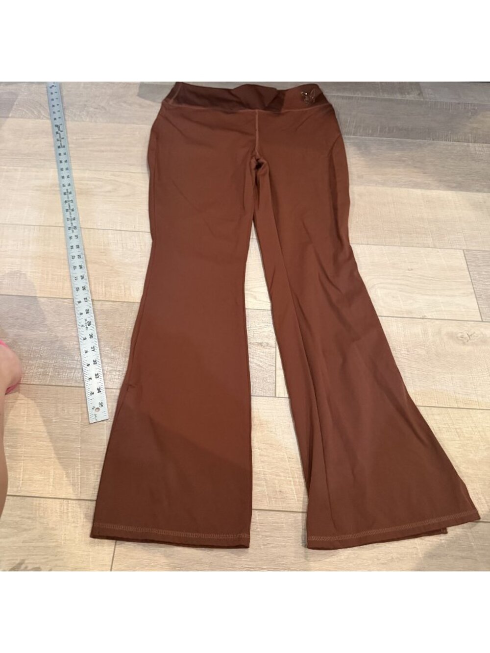 Playboy by PacSun Womens Brown Flare Leggings Medium